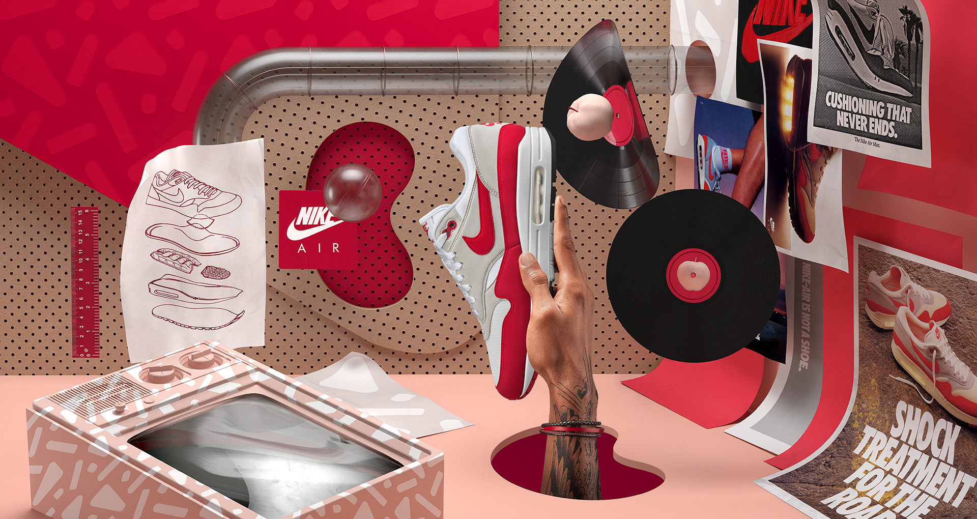 Nike Reissue the Air Max 1 in it's Original Colourway To Celebrate The 30th Anniversary Of The Air Max 1 Nike Is